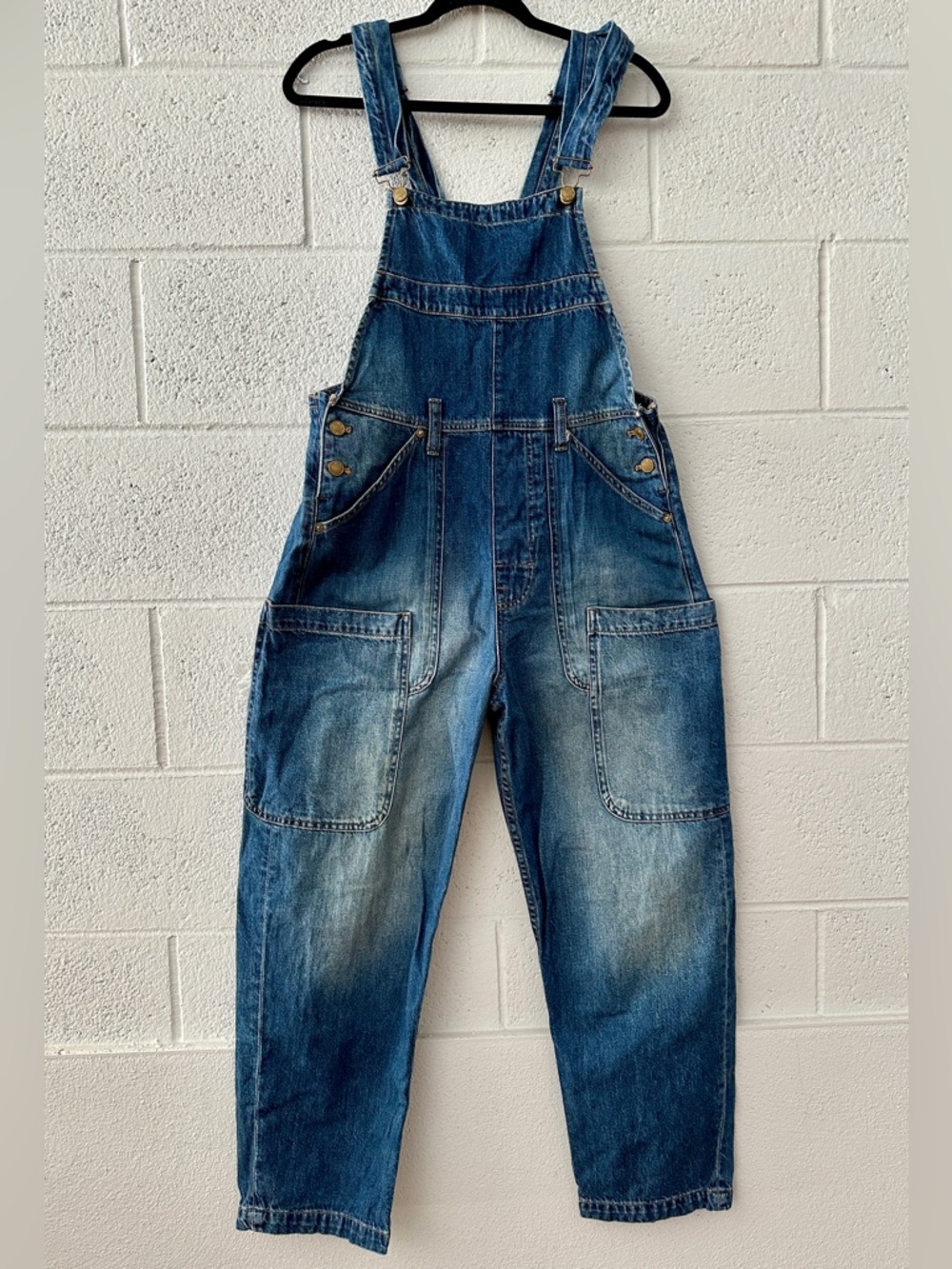 We The Free Indigo Denim Overalls